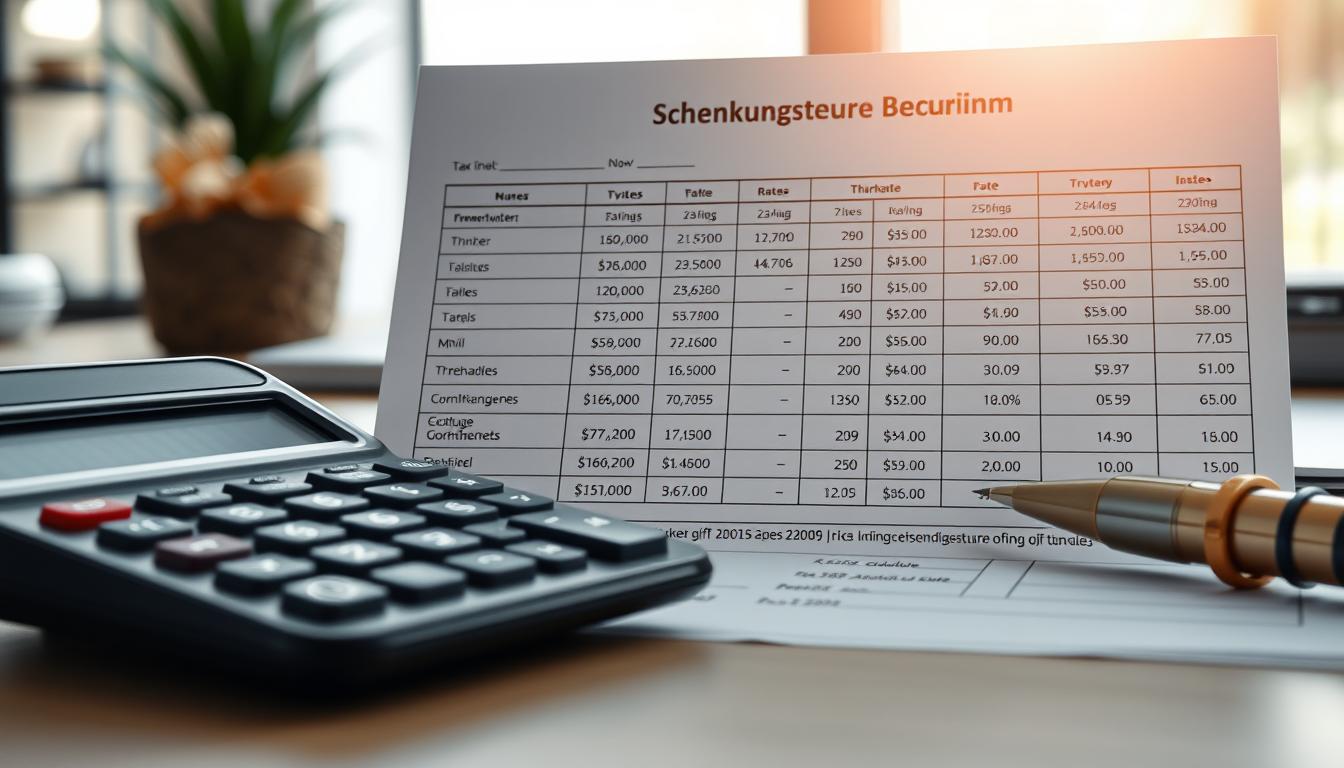 Schenkungssteuer Berechnung